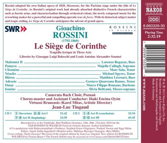 La siège de Corinthe - CD Audio di Gioachino Rossini - 2