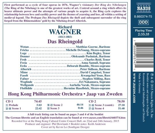 L'oro del Reno (Das Rheingold) - CD Audio di Richard Wagner - 2