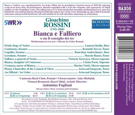 Bianca e Falliero. Melodramma in 2 atti - CD Audio di Gioachino Rossini - 2