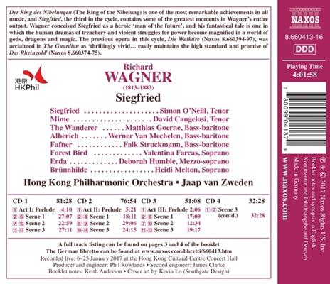 Siegfried - CD Audio di Richard Wagner,Matthias Goerne,Simon O'Neill,Jaap van Zweden,Hong Kong Philharmonic Orchestra - 2