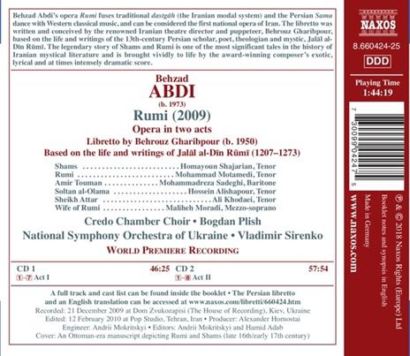 Rumi - CD Audio di Orchestra Sinfonica Nazionale dell'Ucraina,Behzad Abdi - 2