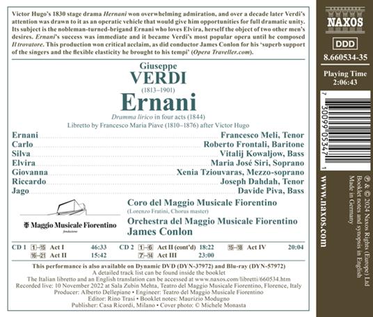 Ernani (2 Cd) - CD Audio di Giuseppe Verdi - 2