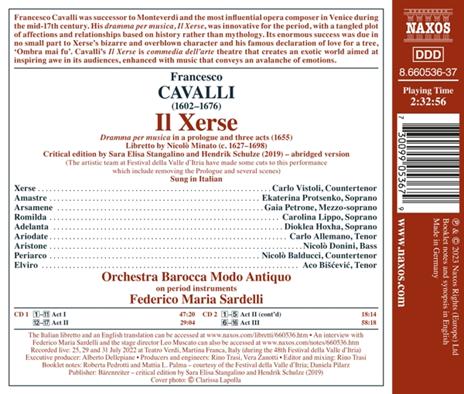 Il Xerse (2 Cd) - CD Audio di Francesco Cavalli - 2