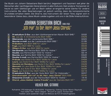 Ich Ruf Zu Dir, Herr - CD Audio di Johann Sebastian Bach