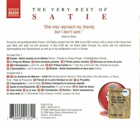 The Very Best of Satie - CD Audio di Erik Satie - 2