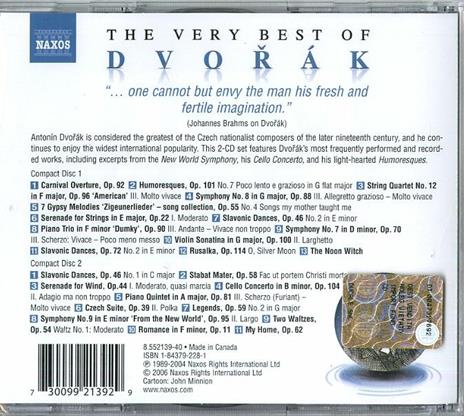 The Very Best of Dvorak - CD Audio di Antonin Dvorak - 2