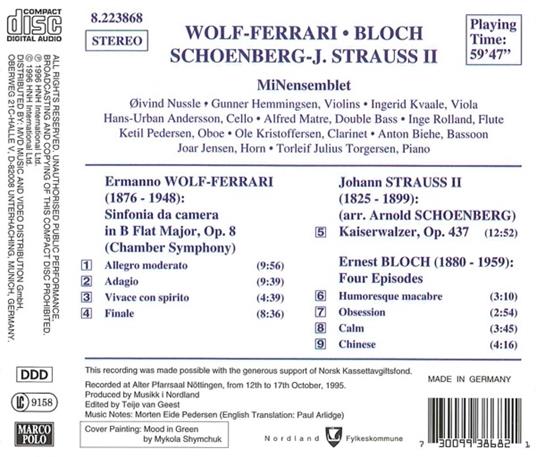 Sinfonia Da Camera Op.8 - CD Audio di Ermanno Wolf-Ferrari - 2