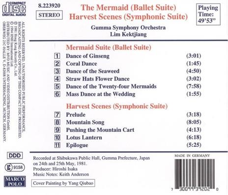 Mermaid Suite. Harvest Sce - CD Audio