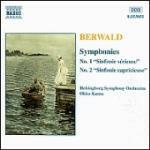 Sinfonie n.1, n.2 - Ouverture Estrella de Soria - CD Audio di Franz Adolf Berwald