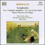Sinfonie n.3, n.4 - Concerto per pianoforte - CD Audio di Franz Adolf Berwald
