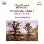 Sonate per pianoforte vol.1 - CD Audio di Johann Nepomuk Hummel