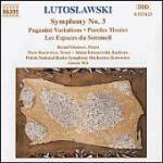 Sinfonia n.3 - Variazioni su un tema di Paganini - Paroles tissées - Les Espaces du Sommeil - CD Audio di Witold Lutoslawski