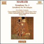 Sinfonie n.3, n.10 (Adagio) - CD Audio di Gustav Mahler,Antoni Wit,Polish National Radio Symphony Orchestra
