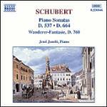 Sonate per pianoforte D537, D664 - Fantasia Wanderer D760 - CD Audio di Franz Schubert,Jeno Jandó