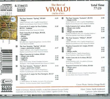 The Best of Vivaldi - CD Audio di Antonio Vivaldi - 2
