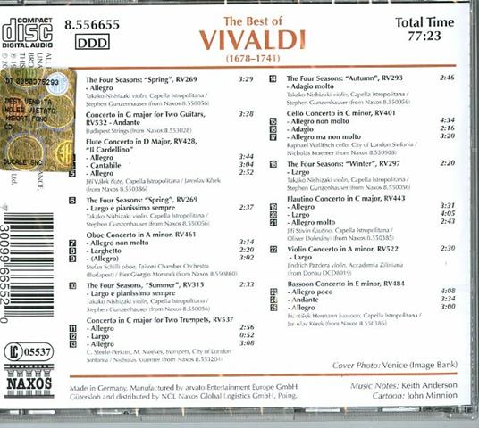 The Best of Vivaldi - CD Audio di Antonio Vivaldi - 2