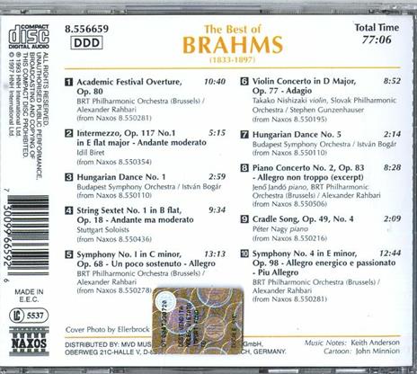 The Best of Brahms - CD Audio di Johannes Brahms - 2