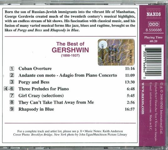 The Best of Gershwin - CD Audio di George Gershwin - 2