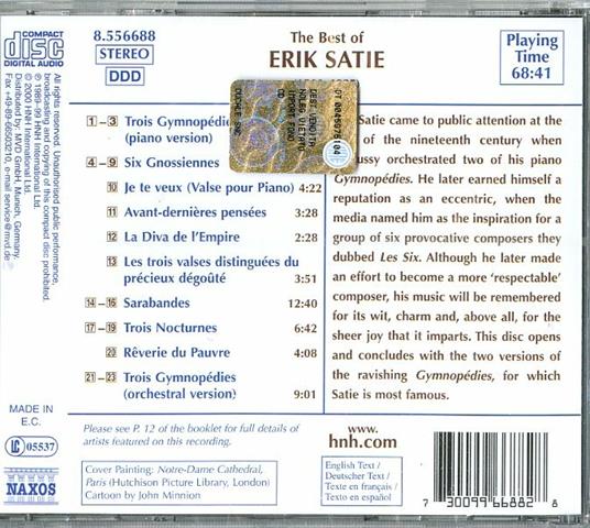 The Best of Satie - CD Audio di Erik Satie - 2
