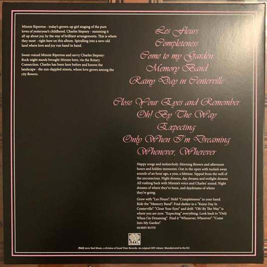 Minnie Riperton-Come To My Garden Lp 180 - Vinile LP di Minnie Riperton - 2