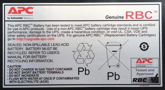 Batteria UPS APC Replacement Battery Cartridge 31 - 2
