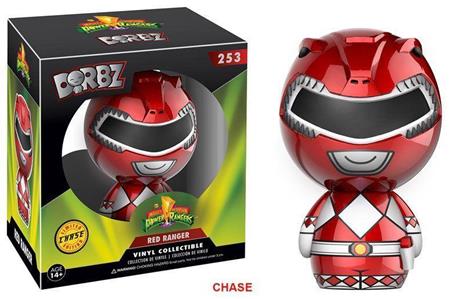 Vinyl Sugar Dorbz Design Toys Power Rangers Red Chase Metallic Figure New!