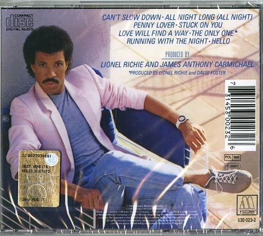 Can't Slow Down - CD Audio di Lionel Richie - 2