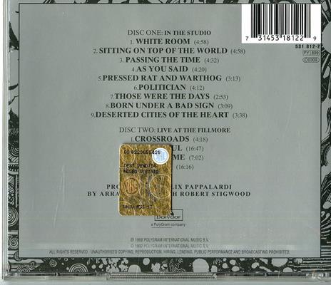 Wheels of Fire (Remastered) - CD Audio di Cream - 2