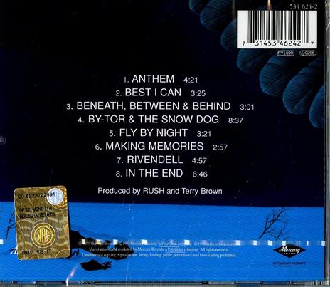Fly by Night (Remastered) - CD Audio di Rush - 2