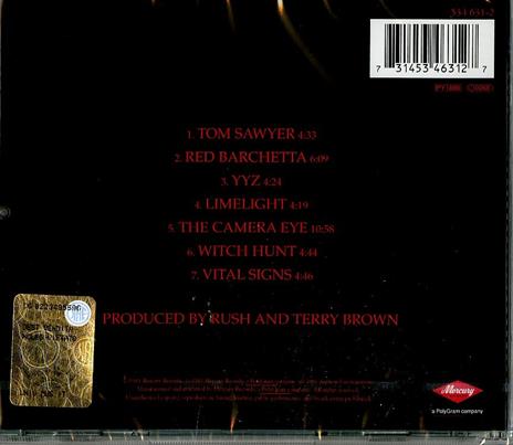 Moving Pictures (Remastered) - CD Audio di Rush - 2
