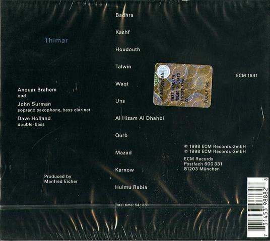 Thimar - CD Audio di Anouar Brahem - 2