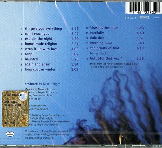 Blue Touches Blue - CD Audio di Noa - 2