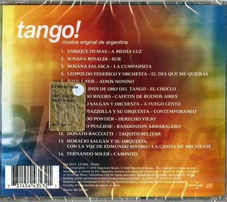 Tango! - CD Audio - 2