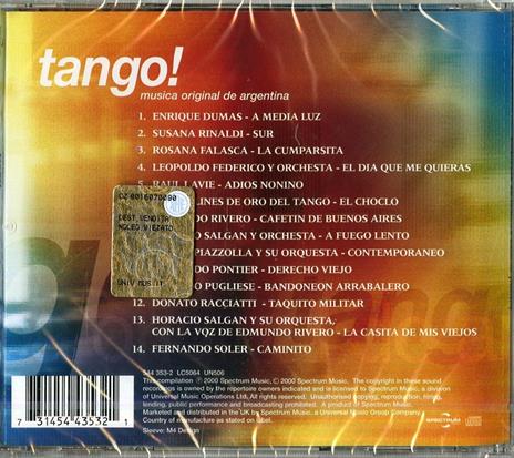 Tango! - CD Audio - 2
