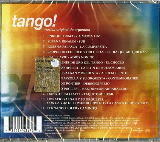 Tango! - CD Audio - 2