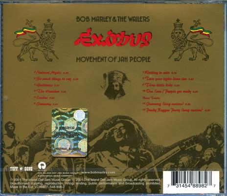Exodus (Remastered) - CD Audio di Bob Marley and the Wailers - 2