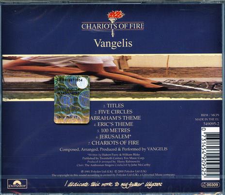 Momenti di Gloria (Chariots of Fire) (Colonna sonora) (Remastered) - CD Audio di Vangelis - 2