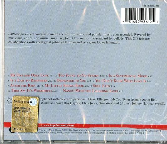 Coltrane for Lovers - CD Audio di John Coltrane - 2