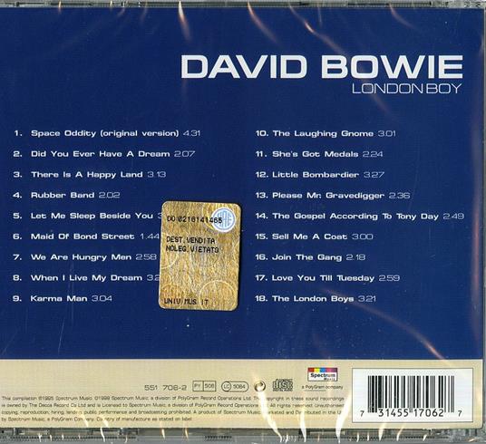 London Boy - CD Audio di David Bowie - 2