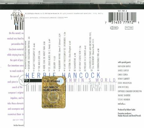 Gershwin's World - CD Audio di Herbie Hancock - 2
