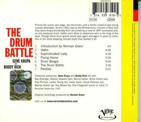 The Drum Battle - CD Audio di Buddy Rich,Gene Krupa - 2