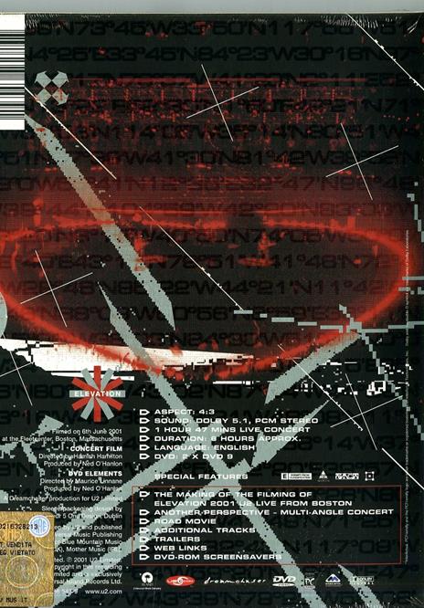 U2. Elevation Tour 2001. Live from Boston (2 DVD) - DVD di U2 - 2
