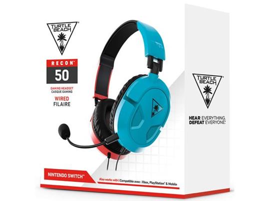 TURTLEBEACH CUFFIE RECON 50 BLUE RED - CUFFIE