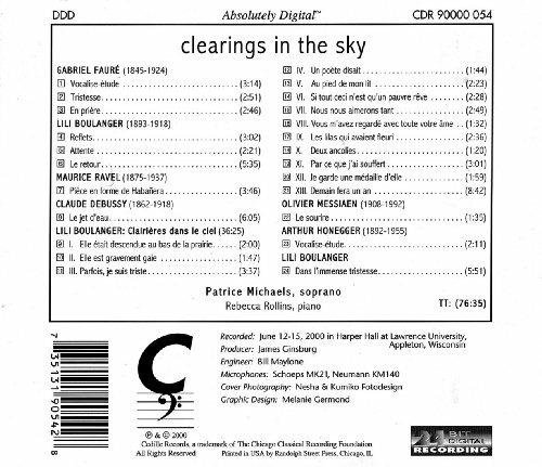 Clearings in the Sky - CD Audio - 2