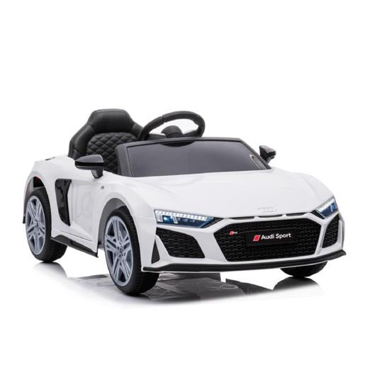 Auto Elettrica Per Bambini Audi R8 Spyder Sport Bianco 12V Con R/C