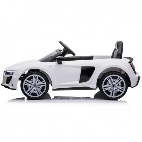 Auto Elettrica Per Bambini Audi R8 Spyder Sport Bianco 12V Con R/C