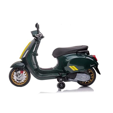 Moto Elettrica Per Bambini Vespa Piaggio Sprint Verde 12V Ing. Mp3, Usb E Microsd Lt941 - 2