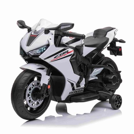 Moto Elettrica Per Bambini Honda Cbr1000Rr Bianca 12 V Luci E Suoni Lt942Bia