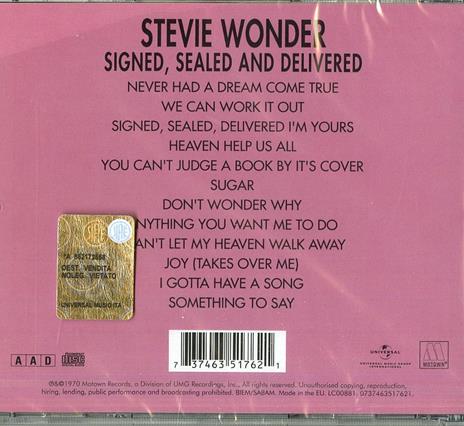 Signed, Sealed and Deliver - CD Audio di Stevie Wonder - 2