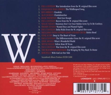 W. (Colonna sonora) - CD Audio - 2